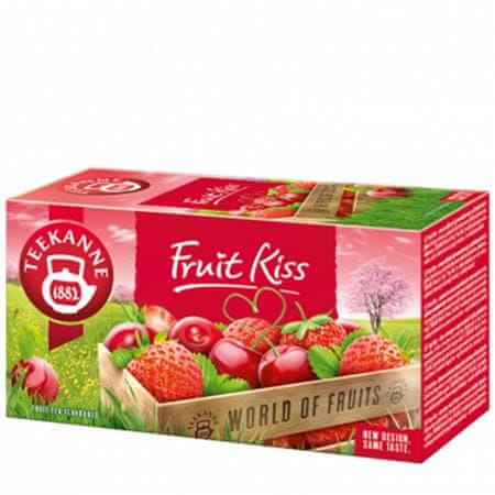 TEEKANNE Čaj ovocný, 20x2,5 g, "Fruit kiss", jahoda-čerešňa